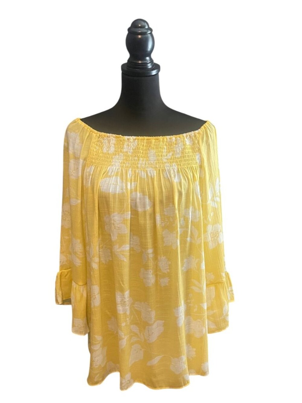 Spring Floral Smocked Blouse